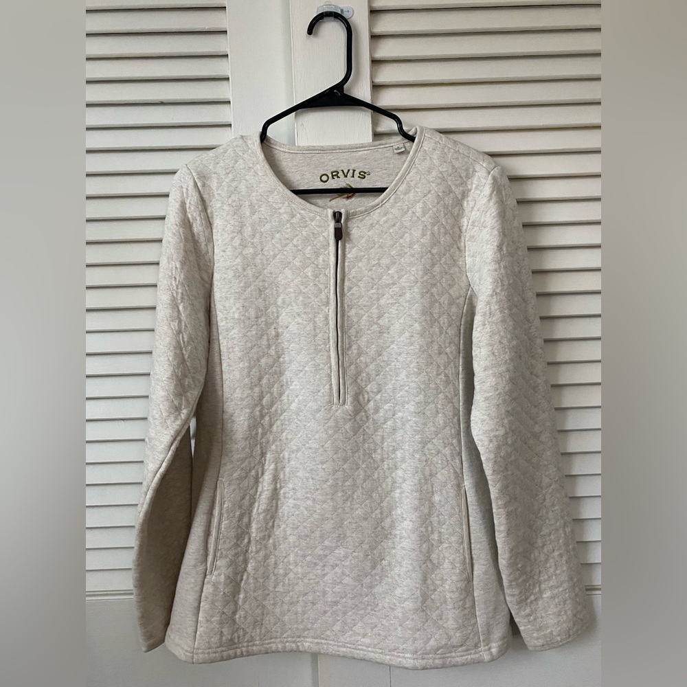 Orvis Women’s Quilted Quarter-Zip Pullover Size M